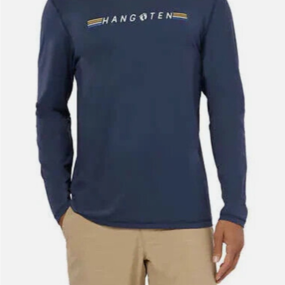 NWT Hang Ten Mens XL UPF 50+ Quick Dry Long Sleeve Sun Tee Shirt UV Protection